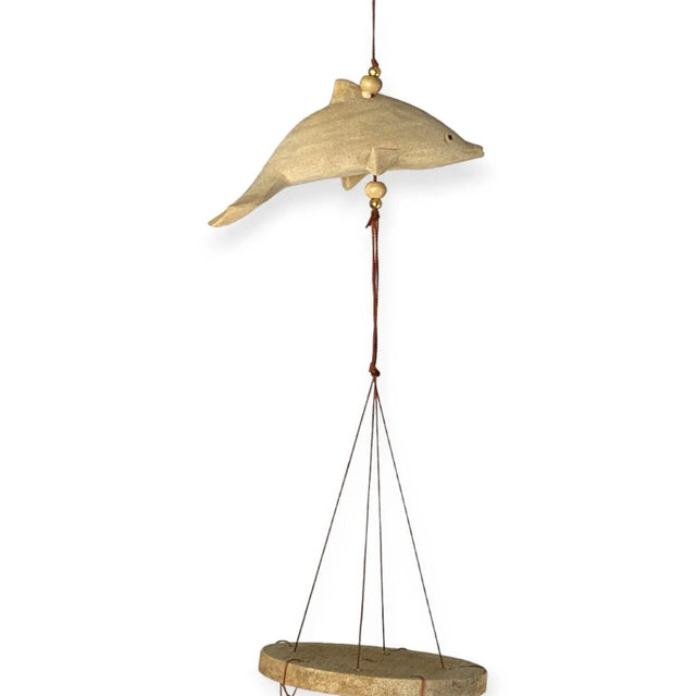 Windspiel und Klangspiel aus Holz Mobile Klangröhren Garten Feng Shui - Bali Paradies