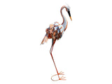 Gartenfigur großer Flamingo handgemachte Gartendekoration aus Metall - Bali Paradies