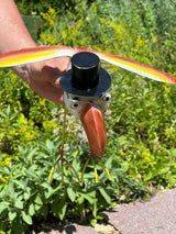 Gartenfigur große Kranich Familie handgemachte Gartendeko aus Metall