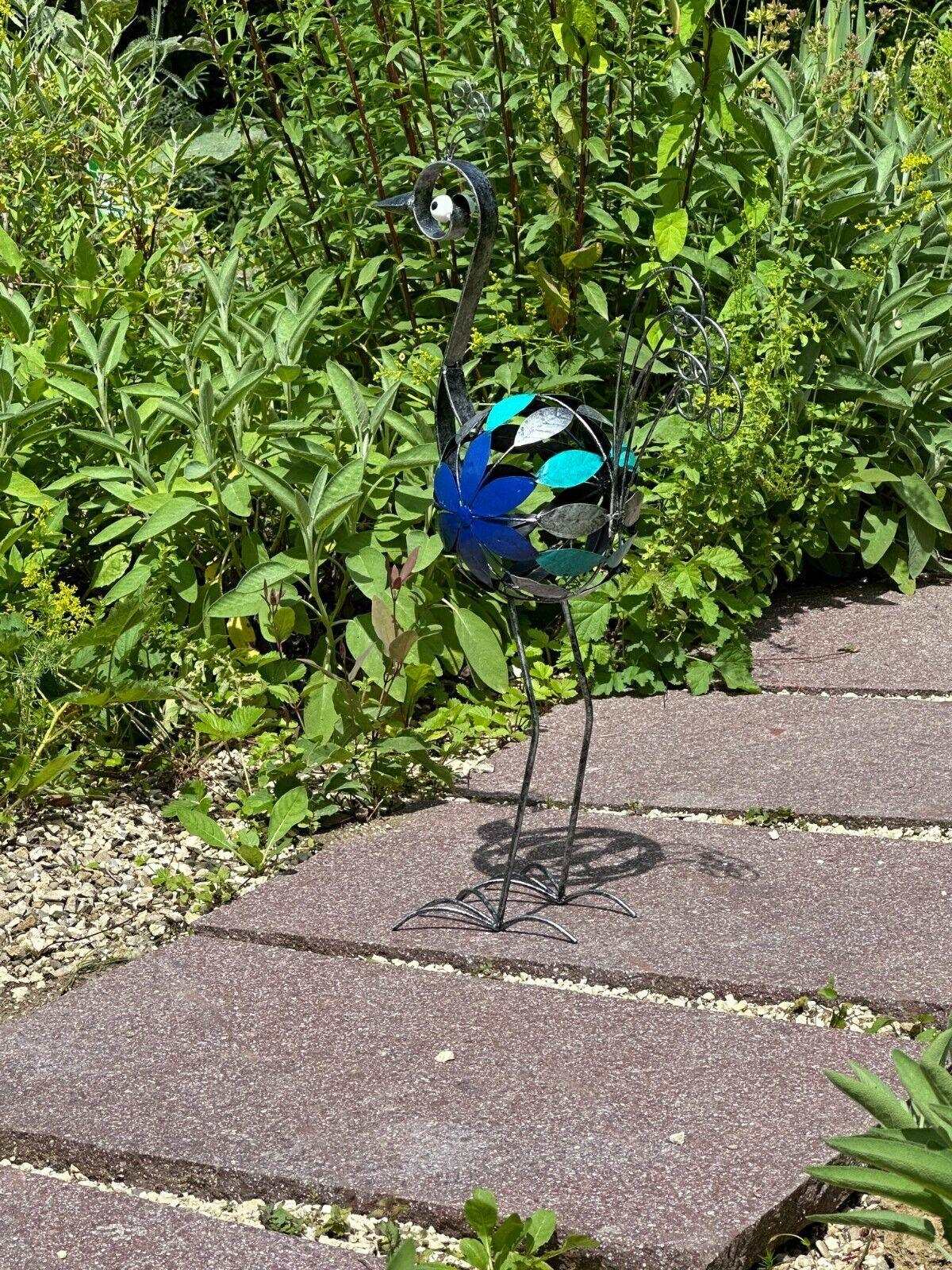 Gartenfigur Mosaik Vogel handgemachte Gartenfigur aus Metall - Bali Paradies