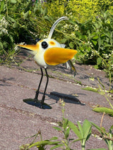 Gartenfigur Spatz Gartendekoration aus Metall - Bali Paradies