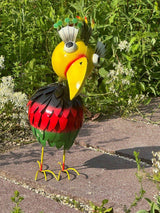 Gartenfigur aus Metall Fantasie Vogel - Bali Paradies