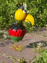 Gartenfigur aus Metall Fantasie Vogel - Bali Paradies