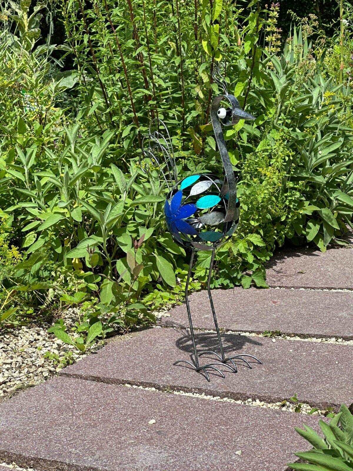 Gartenfigur Mosaik Vogel handgemachte Gartenfigur aus Metall - Bali Paradies