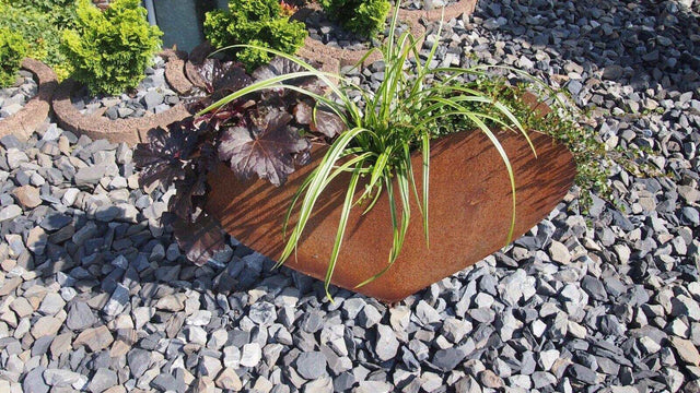 Edelrost Herz zum Pflanzen 36 cm Dekoration für den Garten inkl. Stiel - Bali Paradies