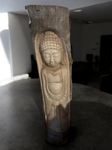 Buddha im Baumstamm 98x22x12